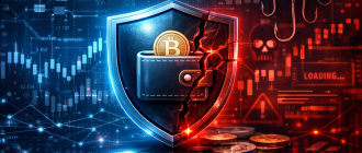 common crypto scams visualization with hidden threats in blockchain environment