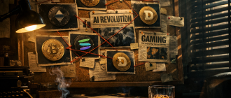 Detective board illustrating how crypto narratives are connected and formed.