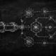 A hand-drawn technical chalk blueprint representing crypto self custody security architectures.