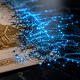 Gold-leaf deed transitioning into digital code, representing RWA tokenization.